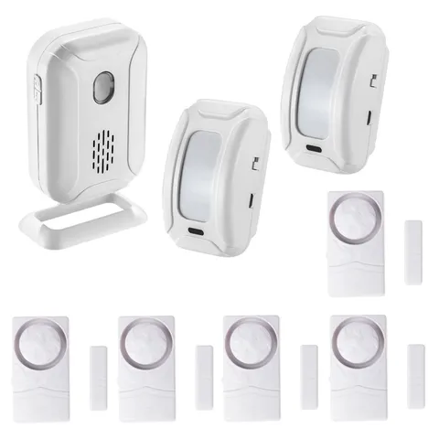 Wireless Home Alarm PIR Motion Sensor System Infrared Detector Security Kit Set