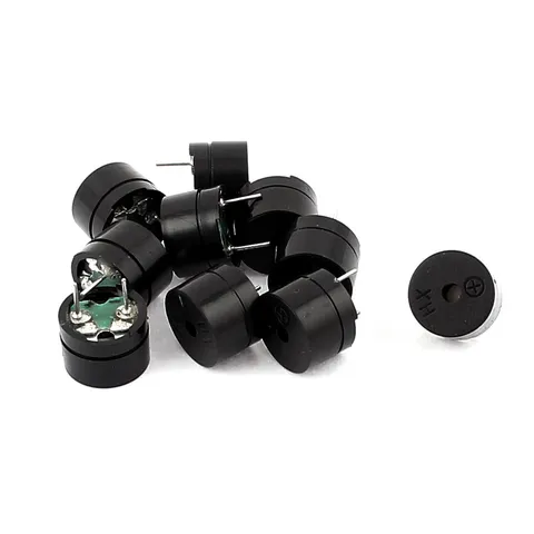 10 3V-5V, 2 Terminals, 12V 42Ohm Passive Electronic Buzzer 12mm x 8.5mm