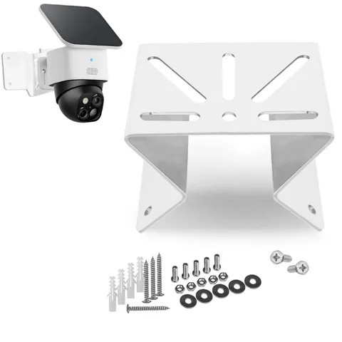 WiTi Metal Corner Mount for eufy soloCam s340, to Achieve a Wider View white