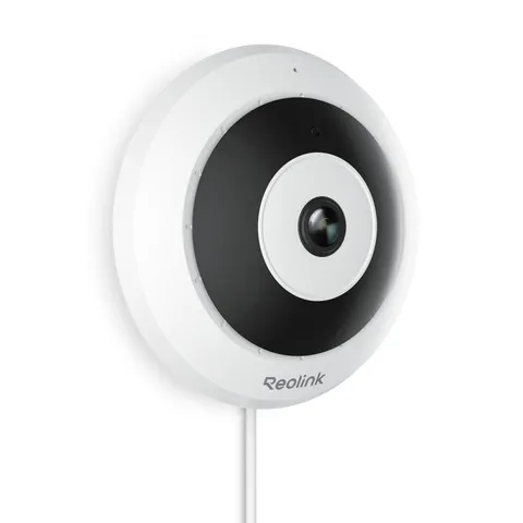 6MP PoE IP Fisheye Camera with 360° View, Surveillance for Home/Office Securi...