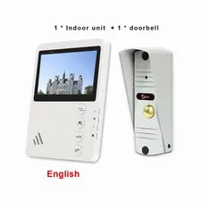 ANJIELO SMART Wired Video Apartment Intercom Door Phone Doorbell System,Handsfre