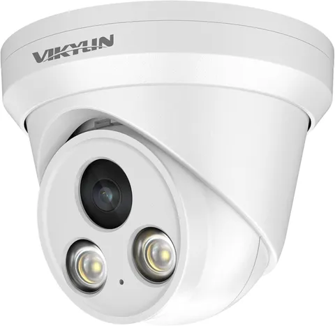 4K Full Color AI Turret IP PoE Camera with 2.8mm Lens Night Vision Microphone