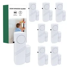 Door Window Alarm, 90DB Door Alarms for Safety, Door Window Burglar Alarm-Win...