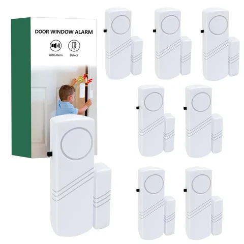 Door Window Alarm, 90DB Door Alarms for Safety, Door Window Burglar Alarm-Win...
