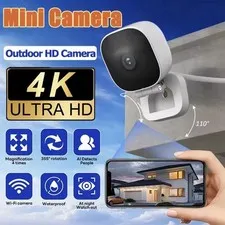4K Mini WiFi Security Camera Wireless Home Monitor Night Vision 2 Way Audio