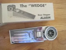 The Wedge Door Stopper Alarm Untested W/ Box EUC