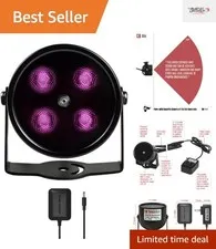 Compact 4W Infrared Illuminator with Automatic Day/Night Switching Capability
