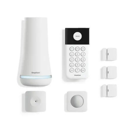SimpliSafe 7-Piece Home Security System, Wireless, Battery Powered, 100 dB