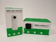 Blink Video Doorbell + Outdoor 4 Camera + Sync Module 2 Security Bundle