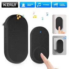 Waterproof Wireless Doorbell Kit 500 Feet 33 Selectable Ringtones No Wiring