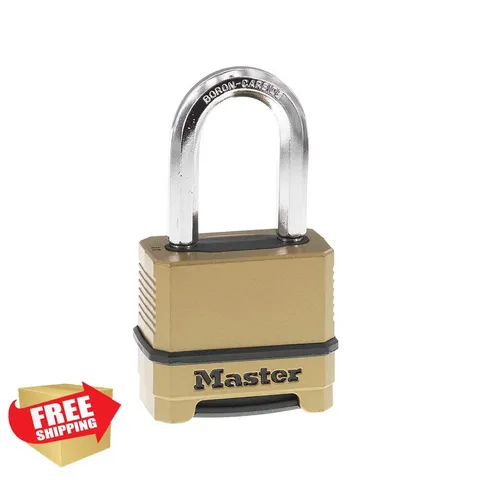 Master Lock Combination Lock, Heavy Duty Weatherproof Padlock, Resettable for...
