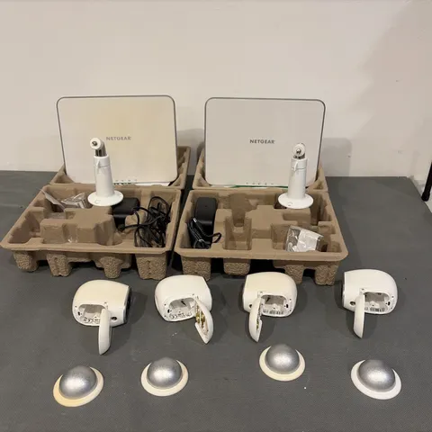 Arlo Netgear 2 Hub Cloud With Charger VMB3000 & VMC3030 4 Cameras