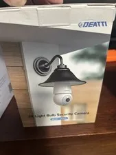 2K Light Bulb Security Camera,5G&2.4GHz WiFi 360° Motion Tracking, Color Night V