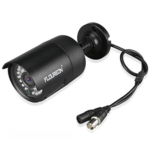 FLOUREON A624 AHD Camera 1.0MP CCTV Security Camera Black Used
