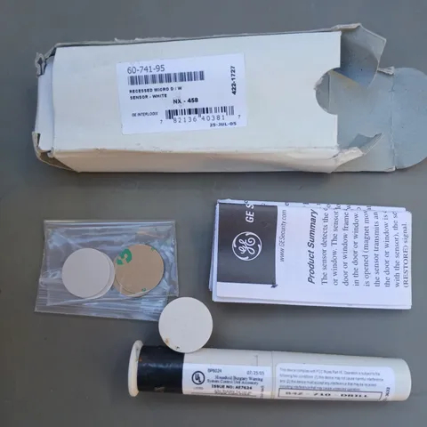 Brand New! GE Security NX-458 Recessed Micro Door/Window Sensor 60-741-95-White