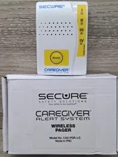 Secure Wireless Vibrating Caregiver Pager (Receiver) CAS-PGR-LC , DC3V Open box 