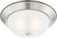 DESIGNERS FOUNTAIN Reedley 2-Lights Flush Mount Ceiling Light, 11 Inch Lighting