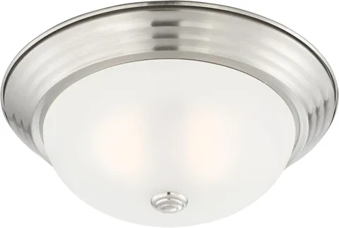 DESIGNERS FOUNTAIN Reedley 2-Lights Flush Mount Ceiling Light, 11 Inch Lighting