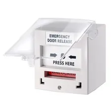 GIANNI EMERGENCY DOOR RELEASE RESETTABLE CALL POINT PROTECTIVE COVER WHITE 1YR