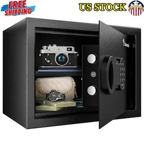 Electronic Safe 0.6 Cu Ft Keypad Removable Shelf Security Jewelry Documents New