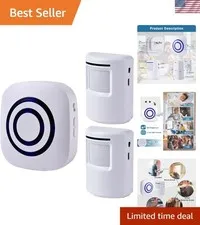Driveway Motion Sensor Alarm - Wireless, Long-Range with Custom Chime Options