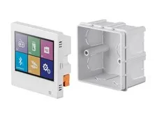 Monoprice Wall Mount Music Amplifier - 40 Watts, with Touch Screen Bluetooth ...