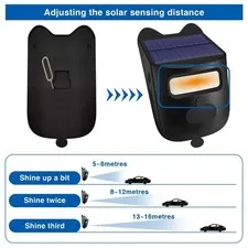 Solar Driveway Alarm 984ft Long Range Wireless Driveway Alarm IP60 Weather YBII