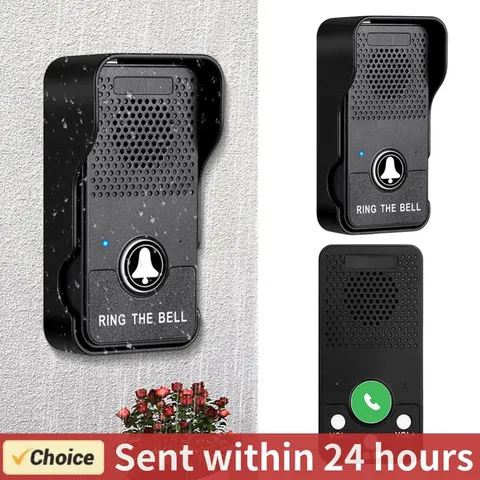 Wireless Doorbell Rechargeable Battery Hands Free Full Duplex Intercom Door