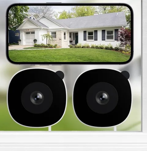 INFIYA K1 2K Window Camera 2-Pack Dual-Band WiFi Color Night Vision 2-Way