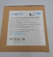 Reolink RLC-410WS 4MP Fixed WiFi Bullet Surveillance Camera Complete w/ Box