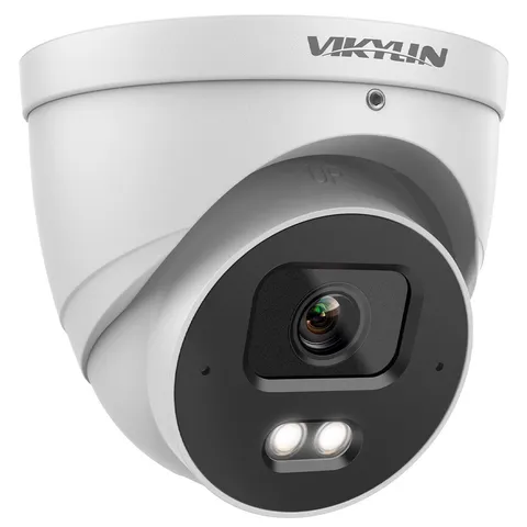 Vikylin 4MP POE IP Camera Outdoor Onvif Full Color Built in Audio Wired IVS CCTV
