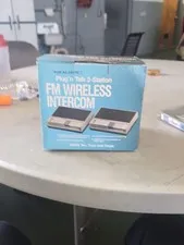 Vintage Realistic Plug'n Talk 2-Station FM Wireless Intercom Boxed Set