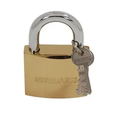 75mm Brass Heavy Duty Padlock with 3 Keys for Luggage & Suitcases