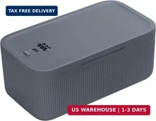 Small Medication Lock Box with Combination Code, Lockable Storage Box for Pills/