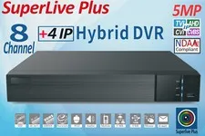 SuperLive Plus 8CH DVR 5MP Lite 1080p HD Analog Hybrid DVR H.265 NDAA Compliant