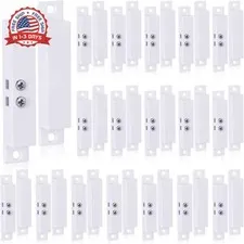 Tellegloww 20 Sets Nc Wired Surface Mounted Alarm Magnetic Door Alarm Contact Se