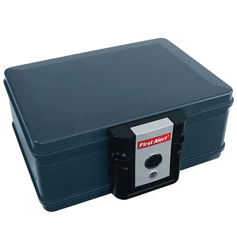 First Alert 2013F Gray 0.17 cu. ft. Capacity Key Lock Fire Chest - Deal of The W