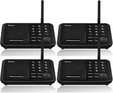 Wuloo W888-P3 Wireless Home Intercom System 3 Pack 22 Channel 1 Mile Open Box