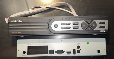 Q-See HD QT8516 Front face panel and board and Rear metal chassis PARTS