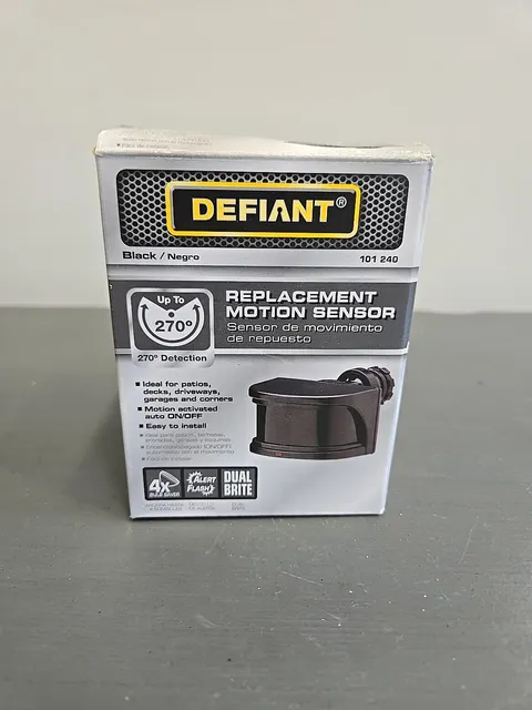 Defiant - 110 Degree White Motion Sensing Outdoor Security Light 