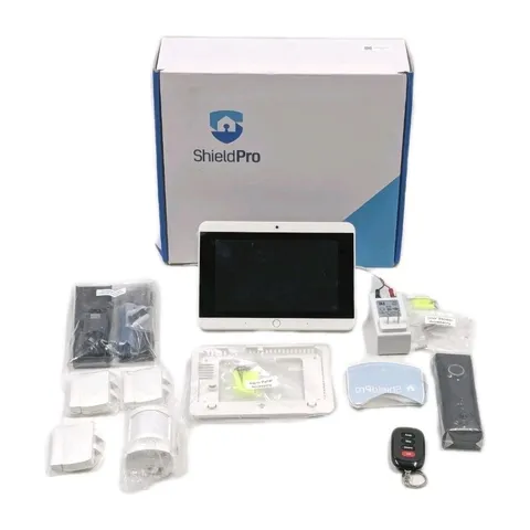 ShieldPro Home Security System Starter Bundle w/ Doorbell Camera, Alarm Panel OB