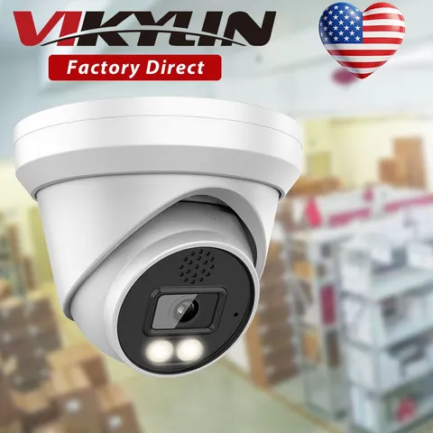 VIKYLIN 7/24 recording Color Light Security 6MP IP Camera Motion Detection ONVIF