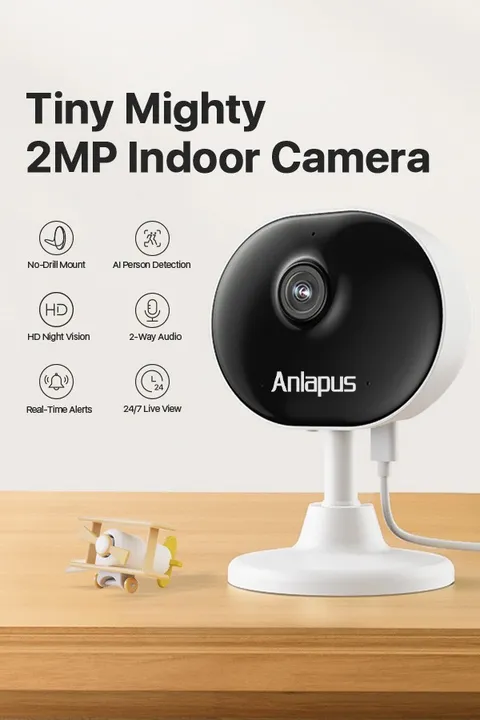 Anlapus Security WiFi IP Camera 2MP Baby/Pet Monitor Surveillance Remote Access