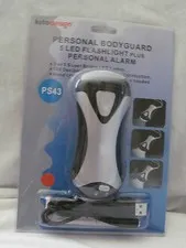 Brand New Personal Bodyguard 5 LED Flashlight Plus Alarm by Kito Design PS43