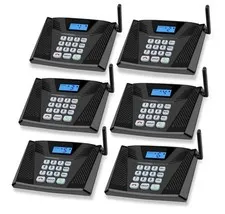 Sanzuko Wireless for Home, Upgrade Hands-Free Intercom 5300ft Full Duplex 6 Pack