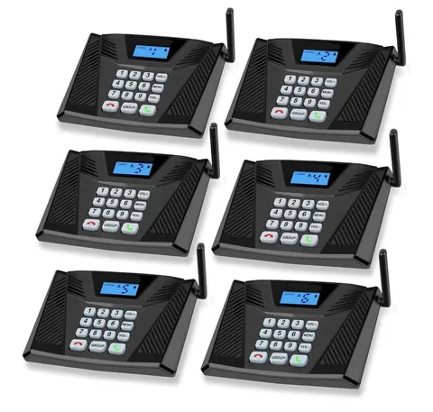 Sanzuko Wireless for Home, Upgrade Hands-Free Intercom 5300ft Full Duplex 6 Pack