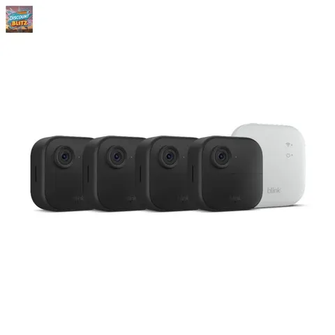 Blink Outdoor 4 XR Wireless Indoor/Outdoor Camera System (4 Cams) - Black