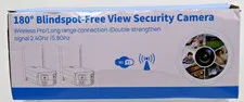 Hiseeu 180 Degree Ultra Wide Angle Dual Lens WiFi Pro Wireless Security Camera