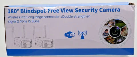 Hiseeu 180 Degree Ultra Wide Angle Dual Lens WiFi Pro Wireless Security Camera