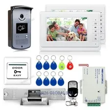 Wired 7" Video Door Phone Entry System 700TVL IR Camera RFID Unlock Remote